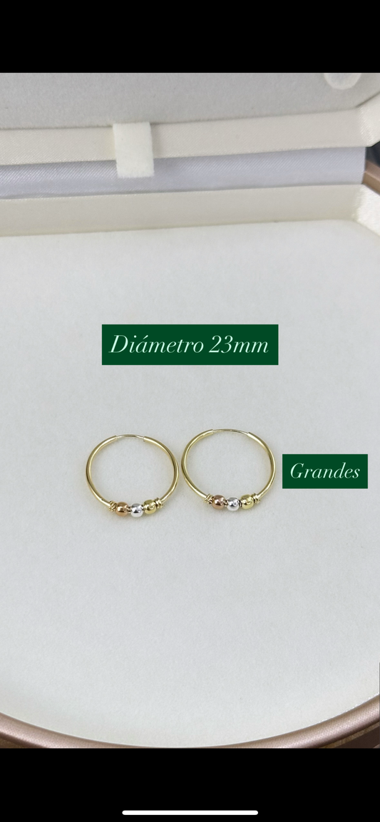 CANDONGA TRICOLOR GRANDE 23 MM – REF. 06