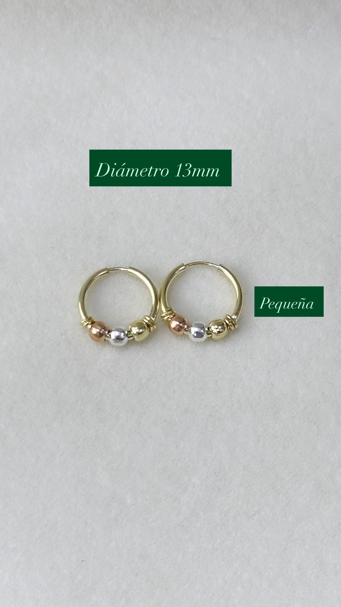 CANDONGA TRICOLOR PEQUEÑA 13 MM – REF. 05A