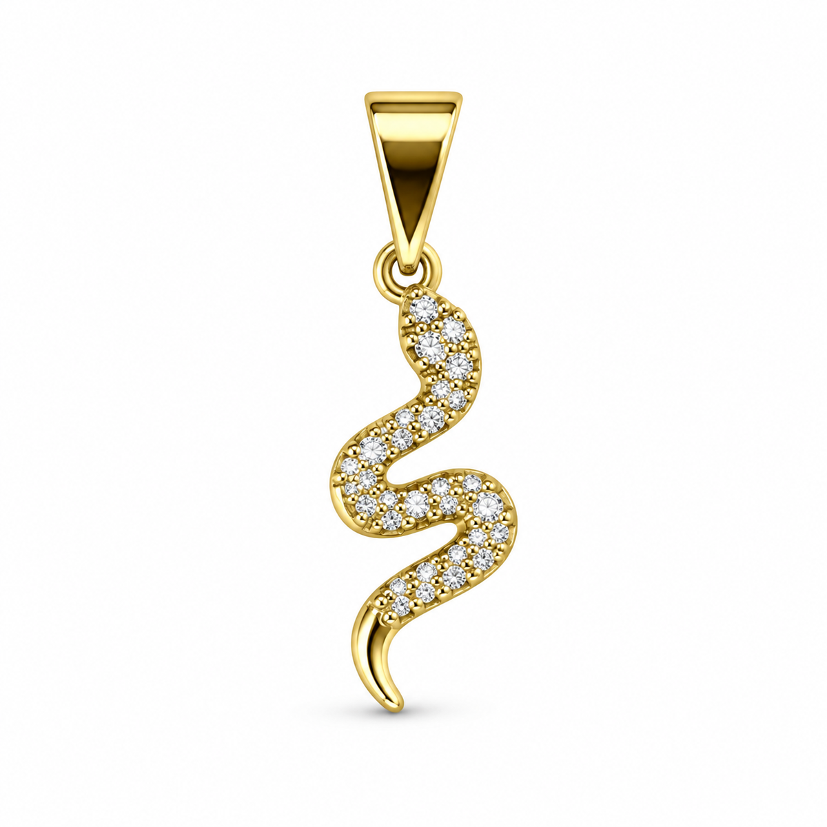 Dije Serpiente circonada sin cadena