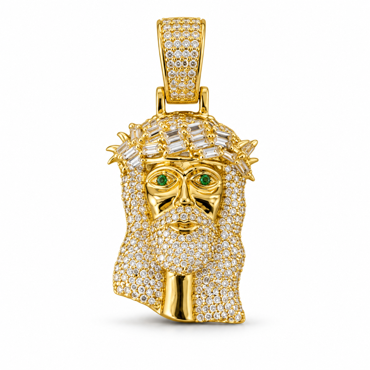 Dije Rostro de Cristo circonado sin cadena
