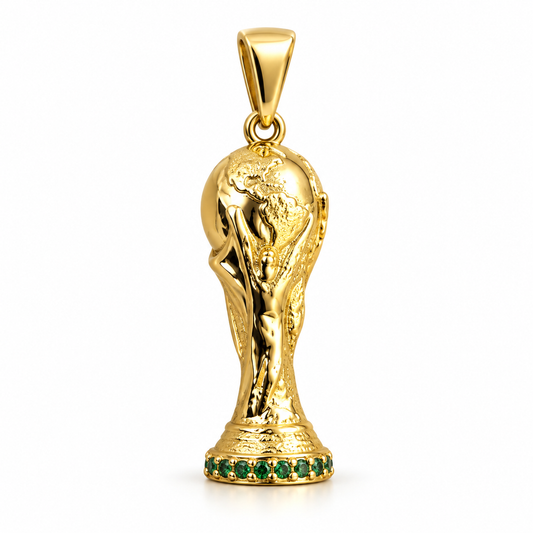 Dije Copa del mundo circonada sin cadena
