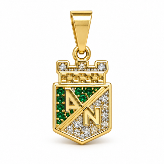 Dije Escudo Nacional circonado sin cadena