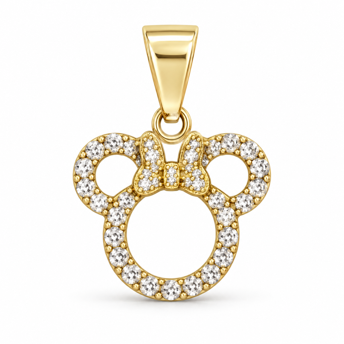Dije Minnie Mouse circonado sin cadena