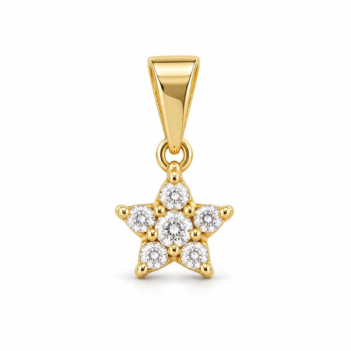 Dije Estrella mini circonada sin cadena