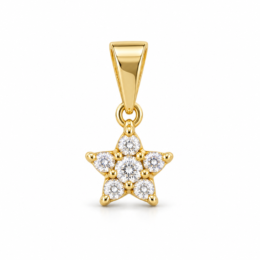 Dije Estrella mini circonada sin cadena
