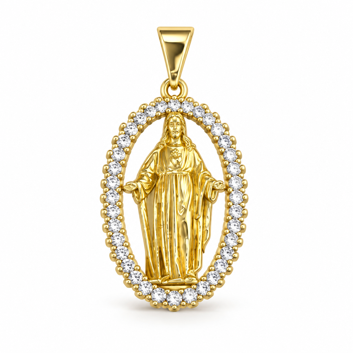 Dije Silueta Cristo grande sin cadena