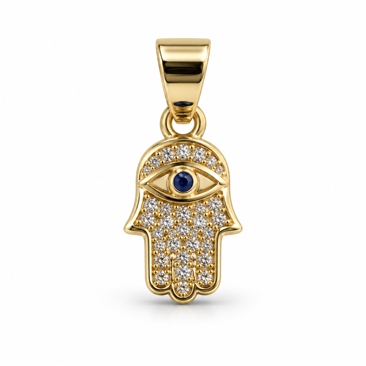 Dije Mano Hamsa circonada sin cadena