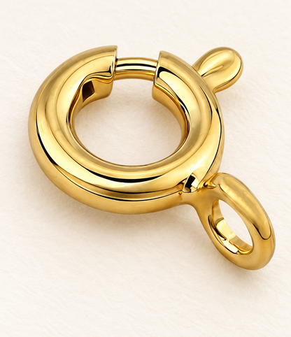 Detalle ilustrativo del broche de reasa para cadenas delgadas