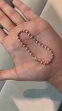Cargar y reproducir el video en el visor de la galería, ¡Super Promoción! Pulsera tejido Diamantado oro laminado 18k  rosa
