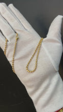 Cargar y reproducir el video en el visor de la galería, ¡Super Promoción! Cadena Militard Diamatanda 3mm pequeña
