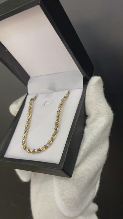 ¡Super Promoción! Cadena Lazo tres oros unisex