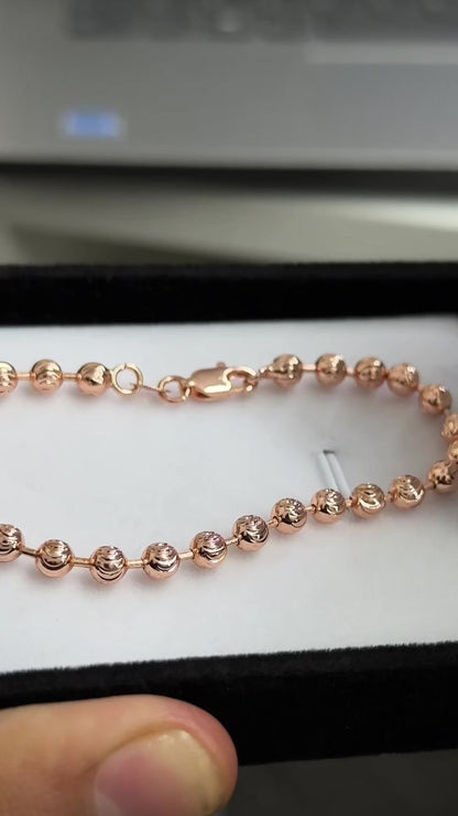 ¡Super Promoción! Pulsera tejido Diamantado oro laminado 18k  rosa