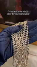 Cargar y reproducir el video en el visor de la galería, ¡Super Promoción! Cadena Militar Oro Laminado 18k
