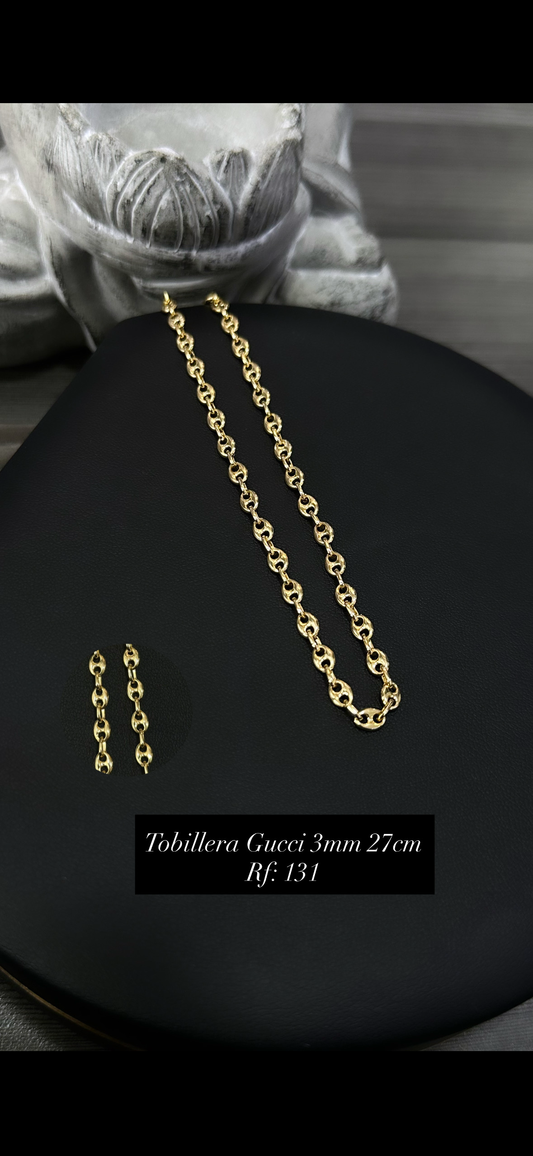 Tobillera Gucci 3 mm – 27 cm Ref. 131