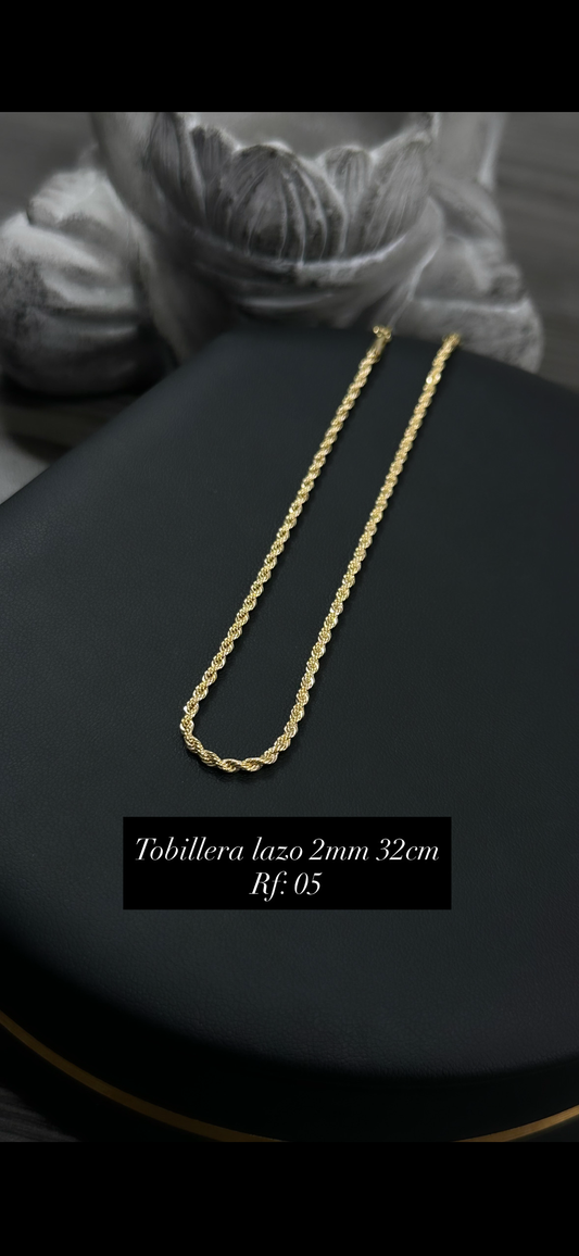 Tobillera Lazo 2 mm – 32 cm Ref. 05