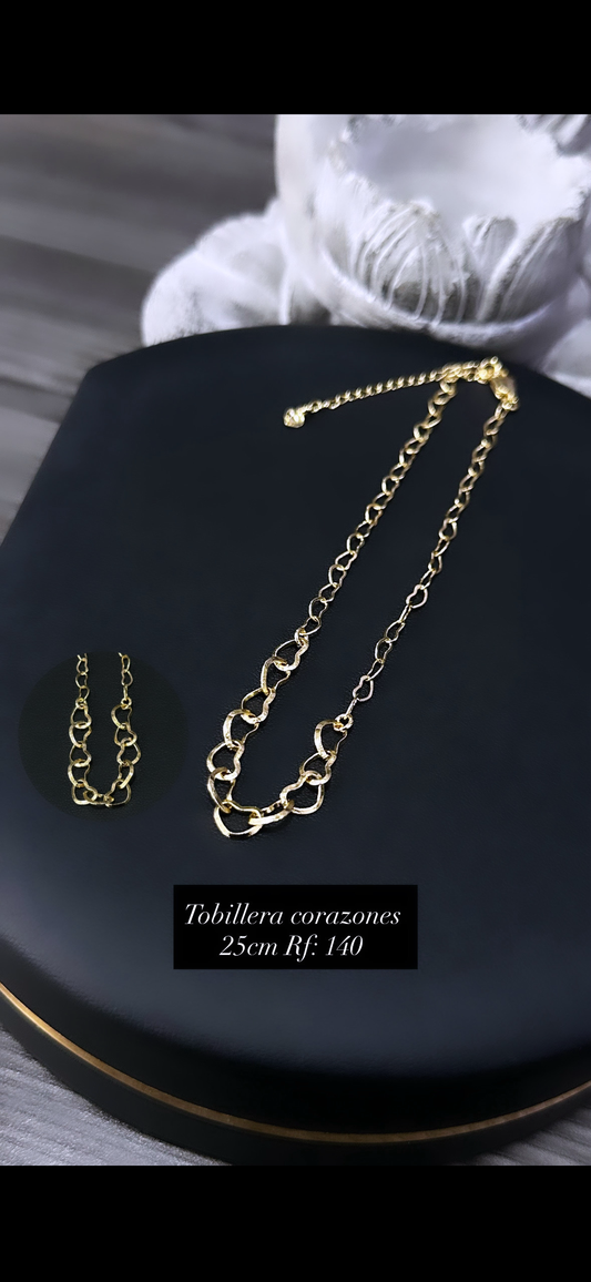 Tobillera Corazones – 25 cm Ref. 140