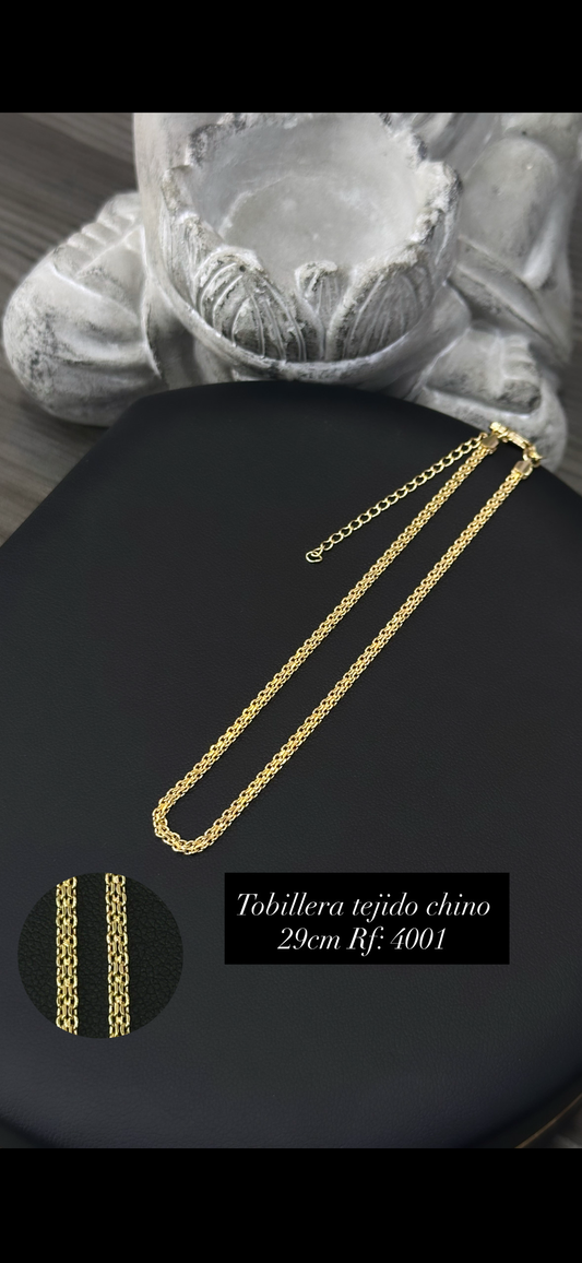 Tobillera Tejido chino – 29 cm Ref. 4001