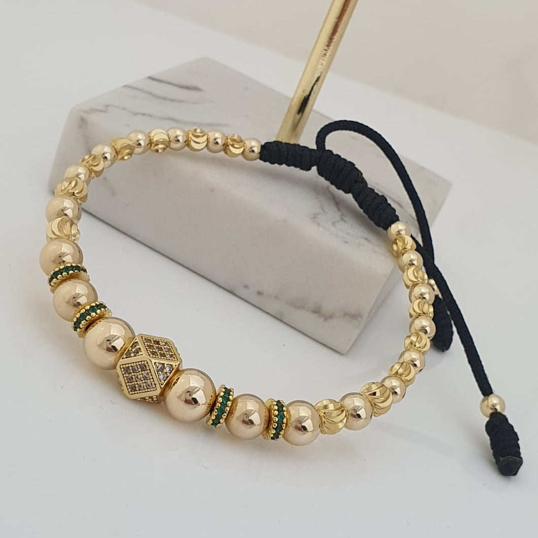 Brazalete con balin liso 7,6,5,4mm e italiano 5,4 mm