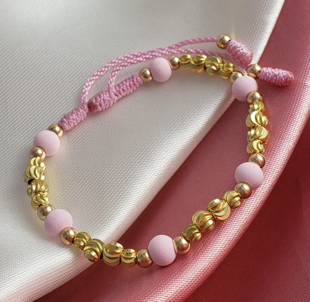 Brazalete elaborado con neopreno 6mm, balin liso 4 mm y balin 4 y 5 mm