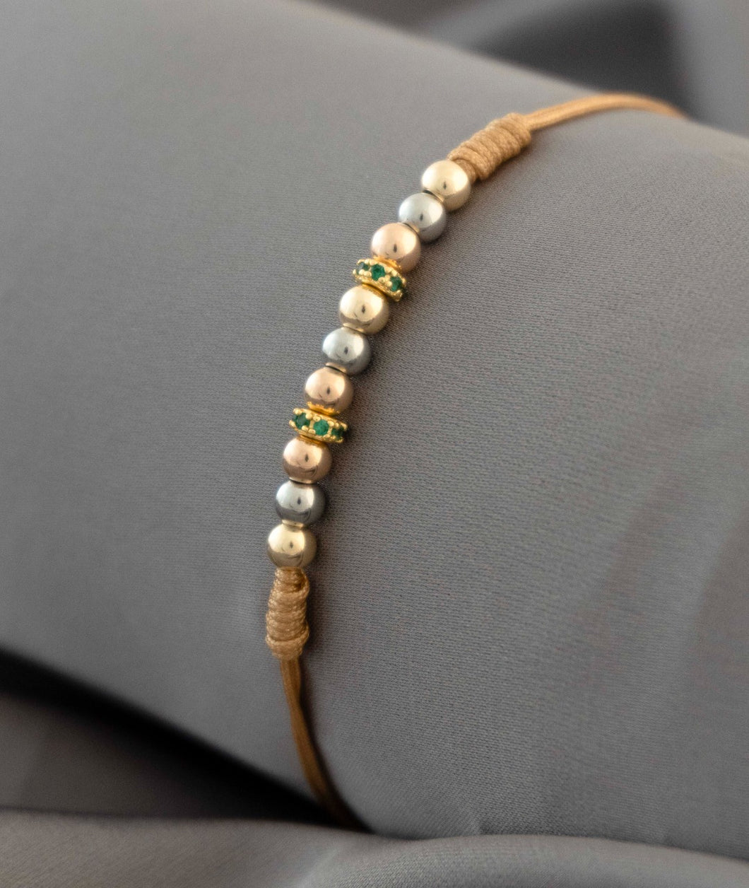 Brazalete tricolor con balin 4 mm