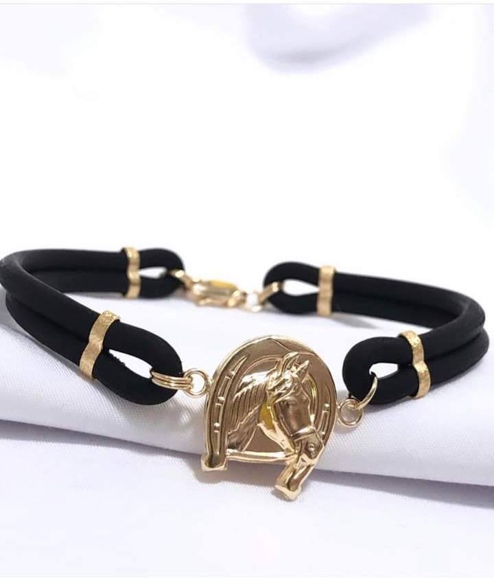 Pulsera Caucho Especial Herradura Caballo